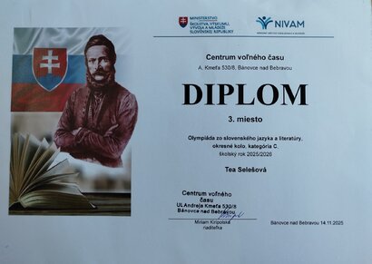 Úspech našej žiačky v OSJL