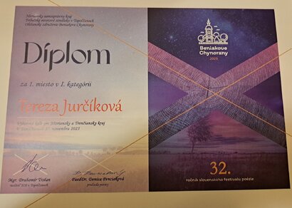 Máme víťazku výberového kola Beniakových Chynorian