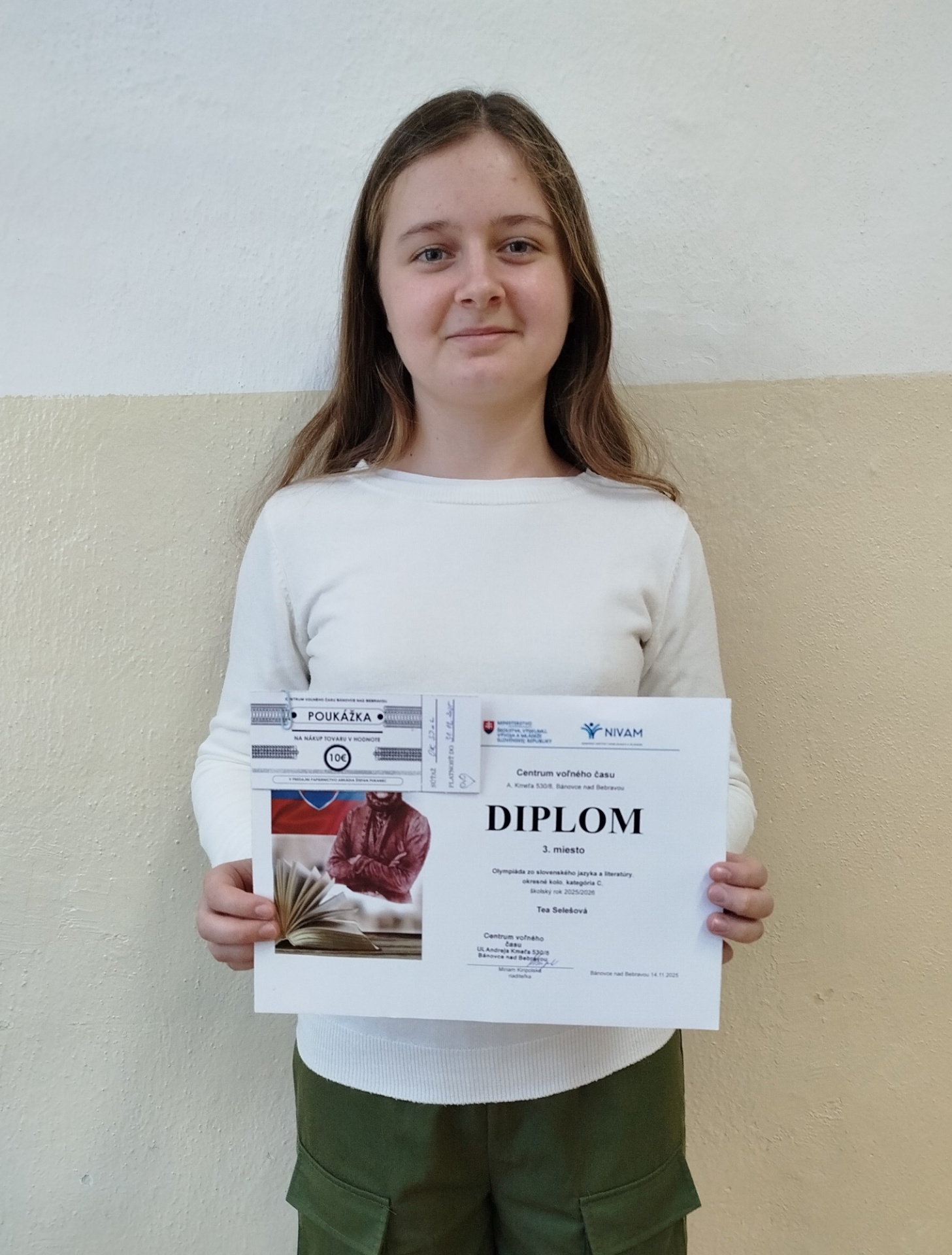 úspech žiačky v OSJL